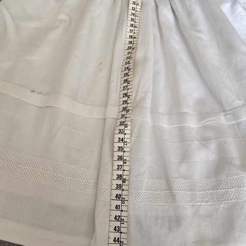 Vintage baptism dress 1960 used, cotton fabric