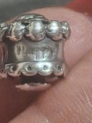 Pandora charm cake Happy birthday used, silver