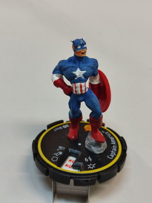 Marvel Whizkids Heroclix Captain America #067 μεταχειρισμένο