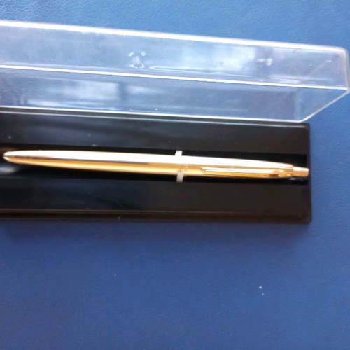 Gold-colored pen new from old shop stock