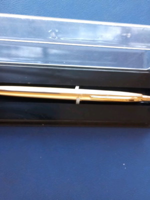 Gold-colored pen new from old shop stock