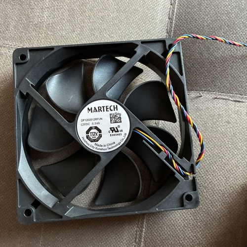 Martech 120mm Fan DF1202512RFUN 12V 0.54A 4-pin PWM new