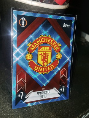 Manchester United Crystal Parallel Badge Topps Match Attax 2024 σαν καινούργιο