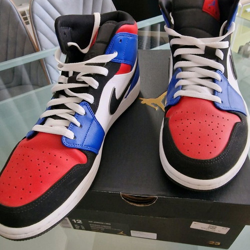 Air Jordan 1 Mid sneakers like new, size 46, colorful