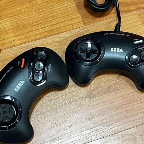 Sega Mega Drive 1 and Mega CD 2 used, complete set