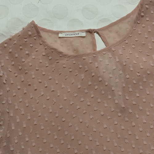 Transparent blouse pink size M like new