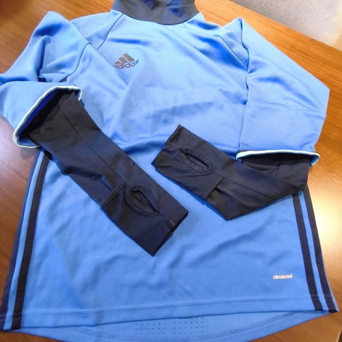 Adidas Condivo 16 Long Sleeve Football Training Jersey used, blue, size S