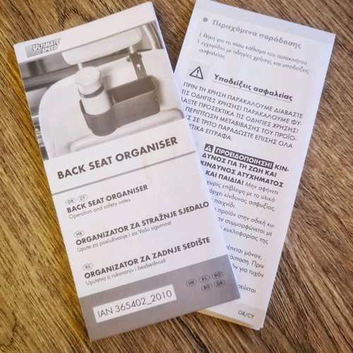 Back Seat Organiser new