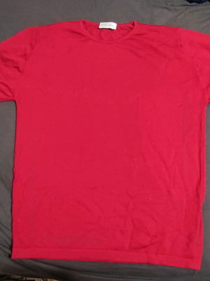 Woolen sweater red like new, size L