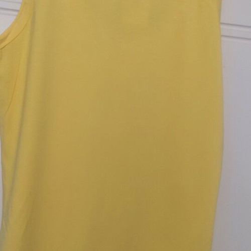 Blouse No 4 new, yellow, regular fit with shoulder design