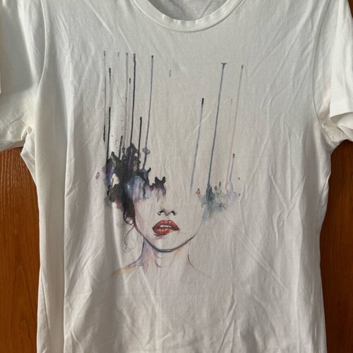 Public Art handmade cotton blouse size M