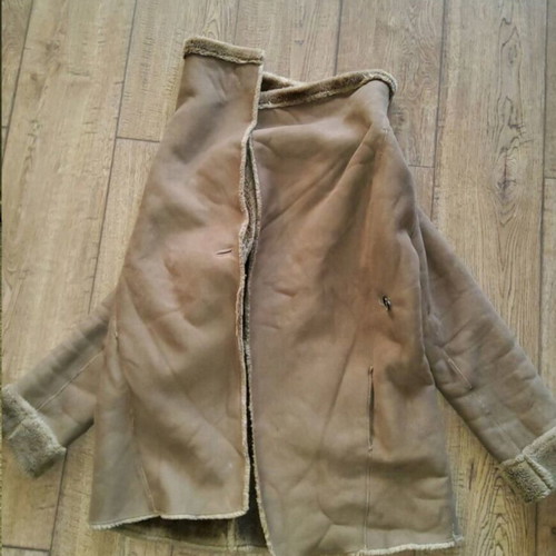 Caroll women's coat natural leather used
