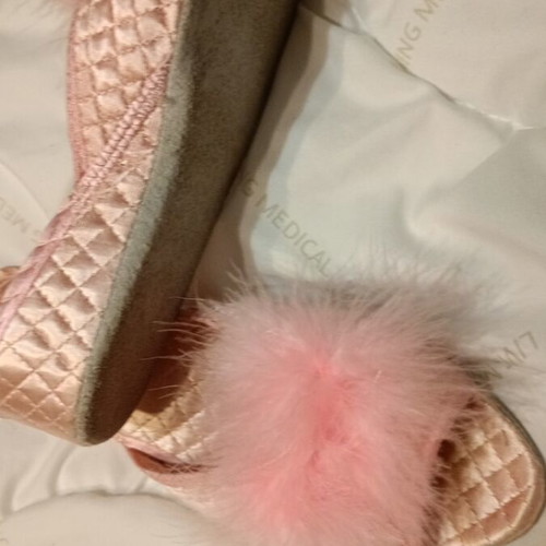 Vintage bridal slippers pink, like new, size 38-39