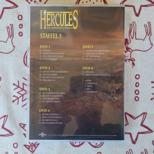 Hercules The Legendary Journeys Season 3 DVD box set like new