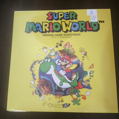Super Mario World Yellow Vinyl LP original game soundtrack limited edition sealed