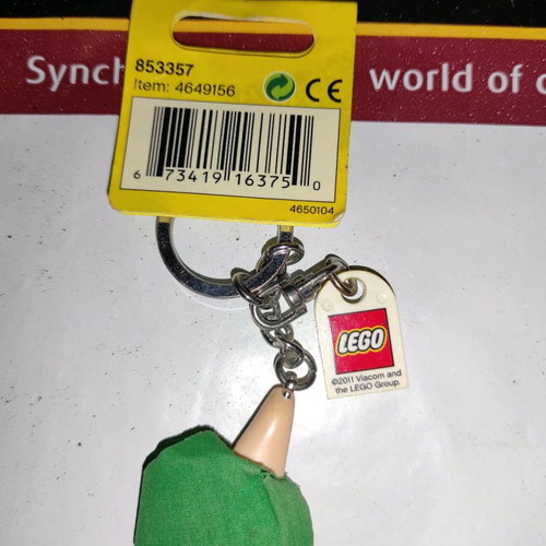 Patrick Star Lego keychain new collectable