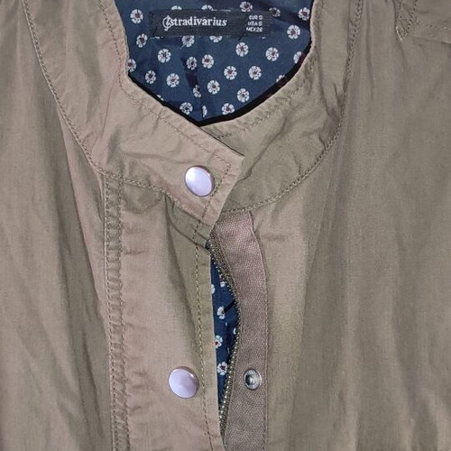 Stradivarius jacket used, size S, olive