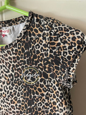 Vingino Italy Leo Leopard Dress for Girls like new, cotton