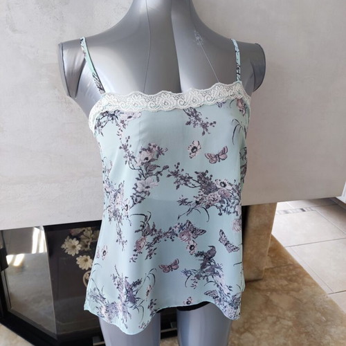 Cami top with transparency - One Size