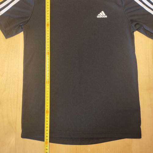 Adidas sports shirt black, size 11-12 years, like new