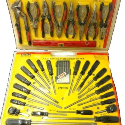 Tool set 36 pieces and screwdriver set 27 pieces new