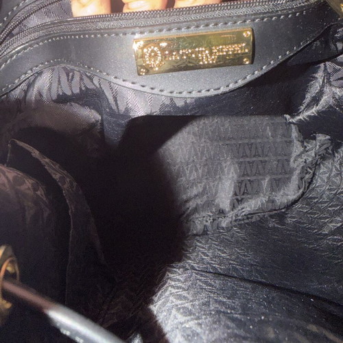 La tour Eiffel crossbody bag large pouch black and blue like new