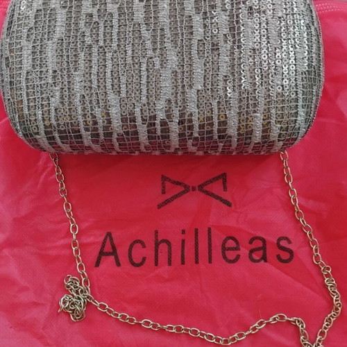 Achilleas silver clutch evening bag new