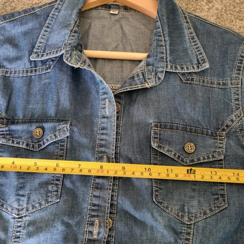 Denim shirt used, blue, excellent condition, XS/S
