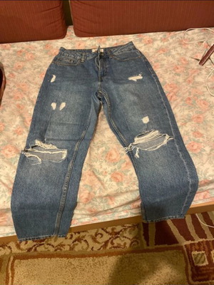 Jeans with rips, blue, size M / 38 / 10