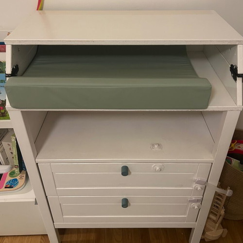 IKEA SUNDVIK changing table dresser used, white