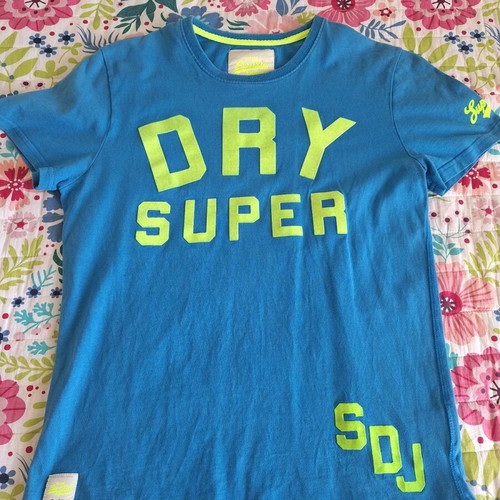 Superdry men's t-shirt large blue like new