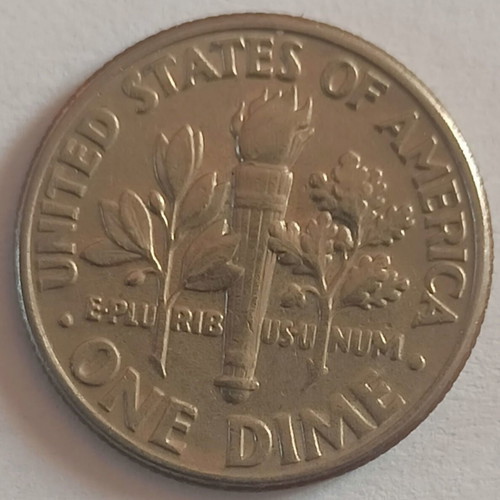 Roosevelt Dime United States 0.10$ used, 1988 coin