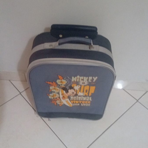 Mickey Mouse Kids Suitcase like new, blue, 40×32 cm