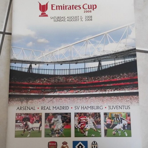Emirates Cup program 2008 authentic