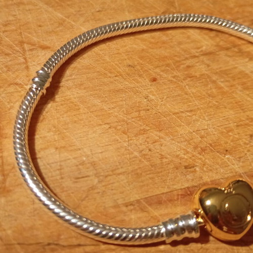 Pandora Snake Bracelet 20 cm like new, gold and silver