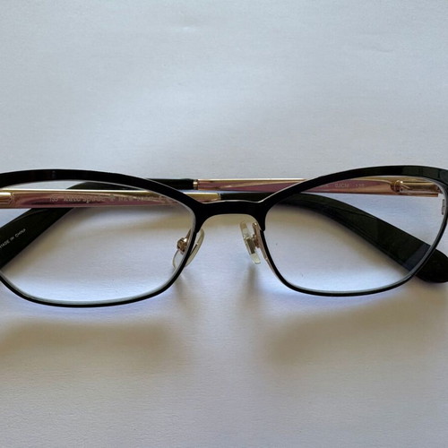 Kate Spade Leticia eyeglasses like new, black and gold