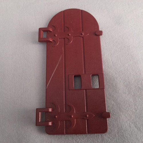 Playmobil interior door in medieval knights castle used, brick red