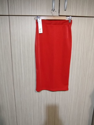 JusTop skirt new, elastic shiny midi