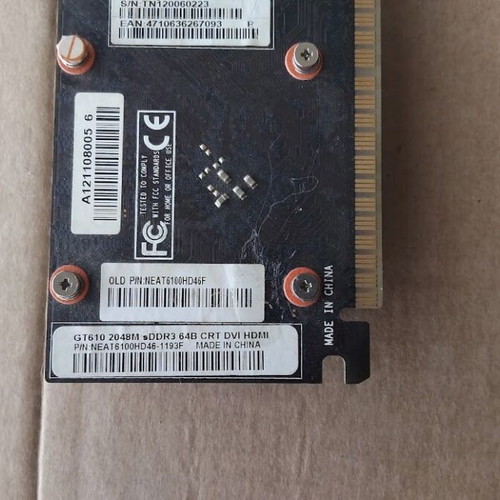 NVidia GeForce Palit GT610 HDMI 2048MB GDDR3 64bit PCI-E video card like new