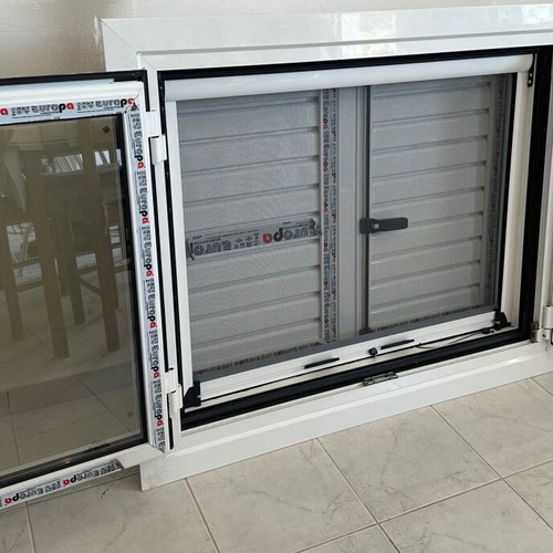 Europa Energy-Efficient Aluminum Window with Screen and Reclining Mechanism New
