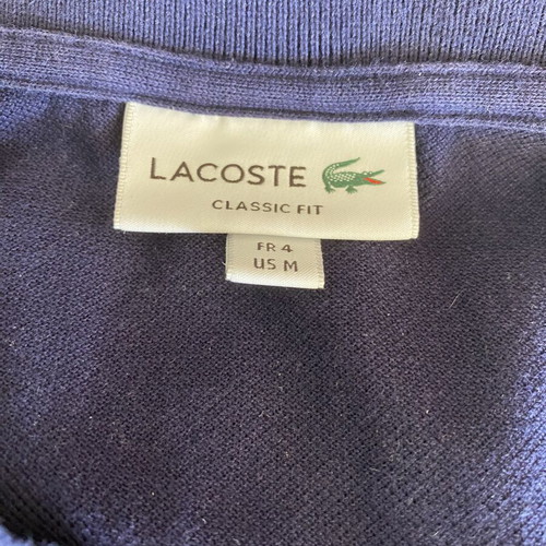 Lacoste Polo shirt blue size M used, authentic