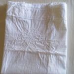 White vintage pillowcase