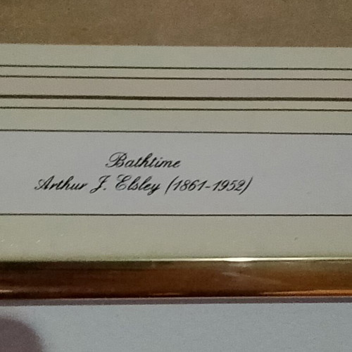 Framed Bathime print by Arthur John Elsley like new
