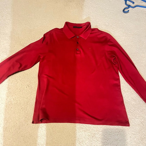 Valentino long sleeve shirt used, red, size L