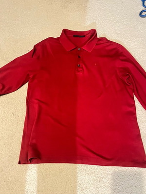 Valentino long sleeve shirt used, red, size L