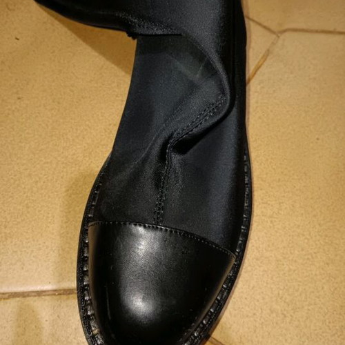 Zara boots used, knee-high sock style, black, size 39