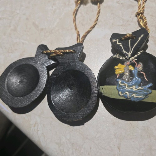Handmade decorative castanets like new
