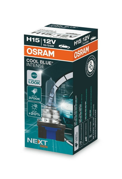 Osram-MX  COOL BLUE LED INTENSE H15 12V  64176CBN