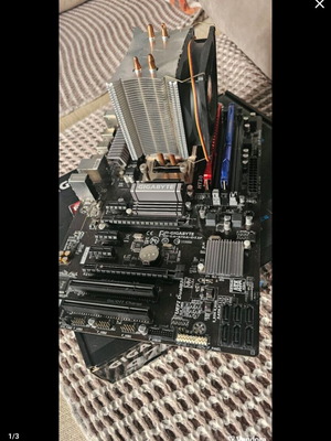 Motherboard 970A-DS3P with FX8350 CPU, 8GB RAM and cooler used