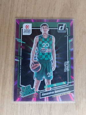 Panini Donruss Euroleague 2023-2024 Alexandros Samantourov Purple Laser card like new